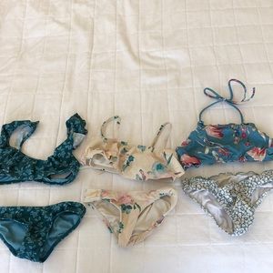 Girls O’Neill bikinis 3 bikinis